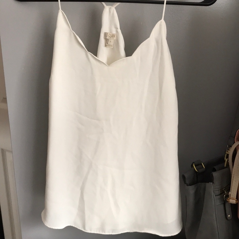 Jcrew scallop tank!